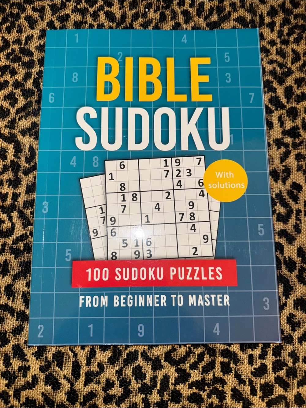 Bible Sudoku Puzzle Book - Blue Cover - 100 Puzzles
